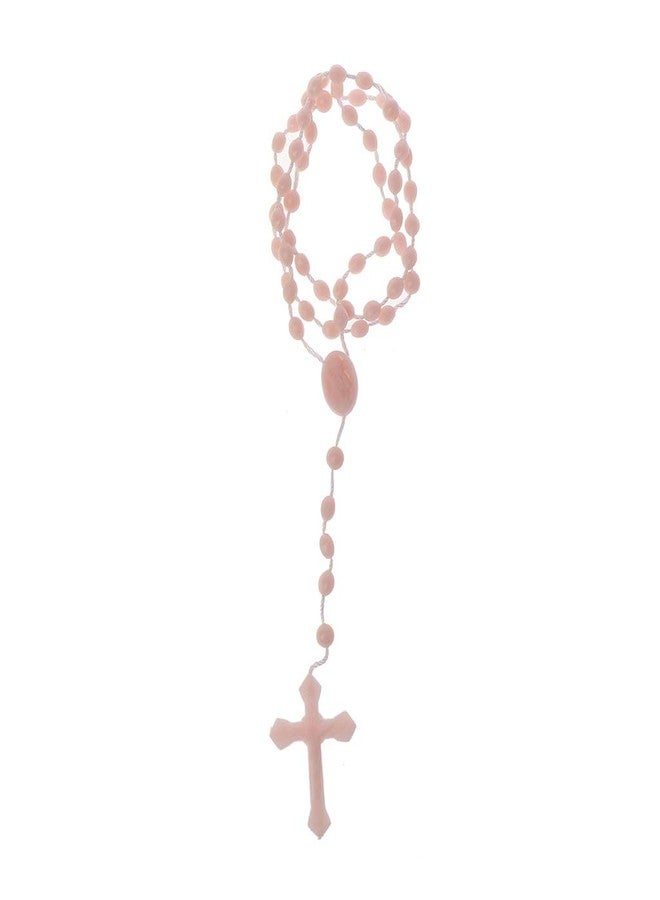 HELYZQ Plastic Rosary Beads Luminous Necklace Catholicism Prayer Religious Jewelry - Image 1